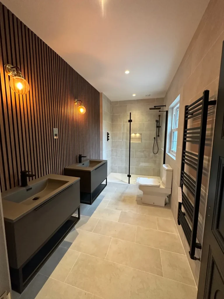 a modern bespoke bathroom